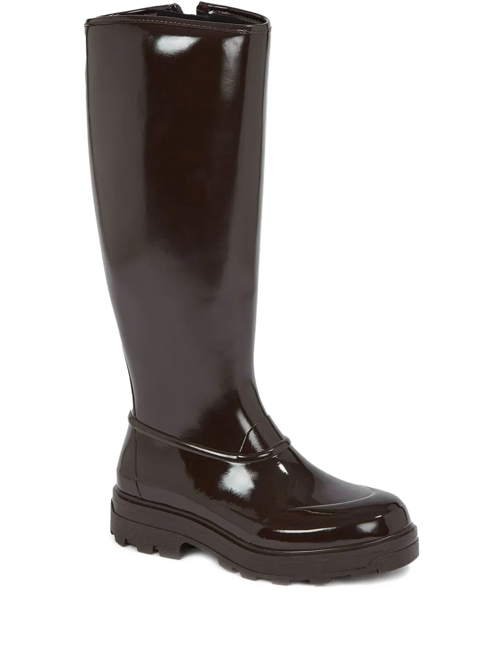 Kassl Editions Zip-up Boots In Brown