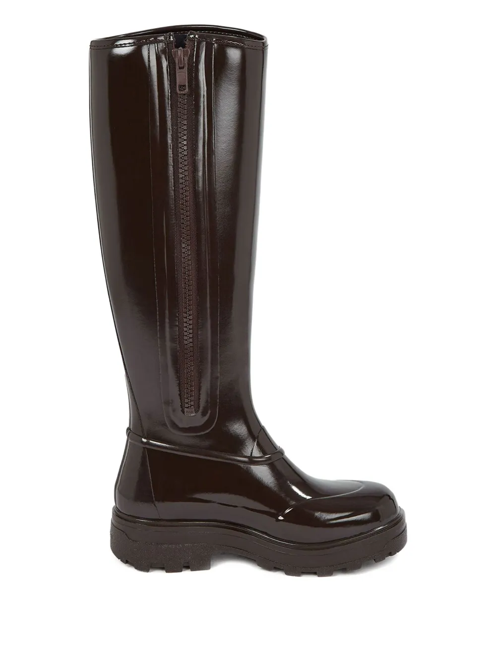 Kassl Editions Zip-up Boots In Brown