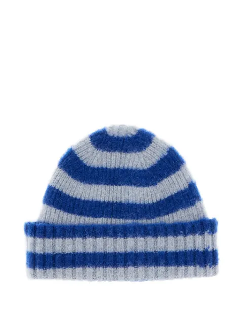 Howlin' Hard striped ribbed beanie hat