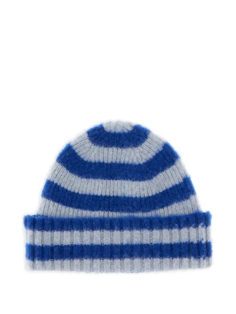 Howlin' Hard striped ribbed beanie hat
