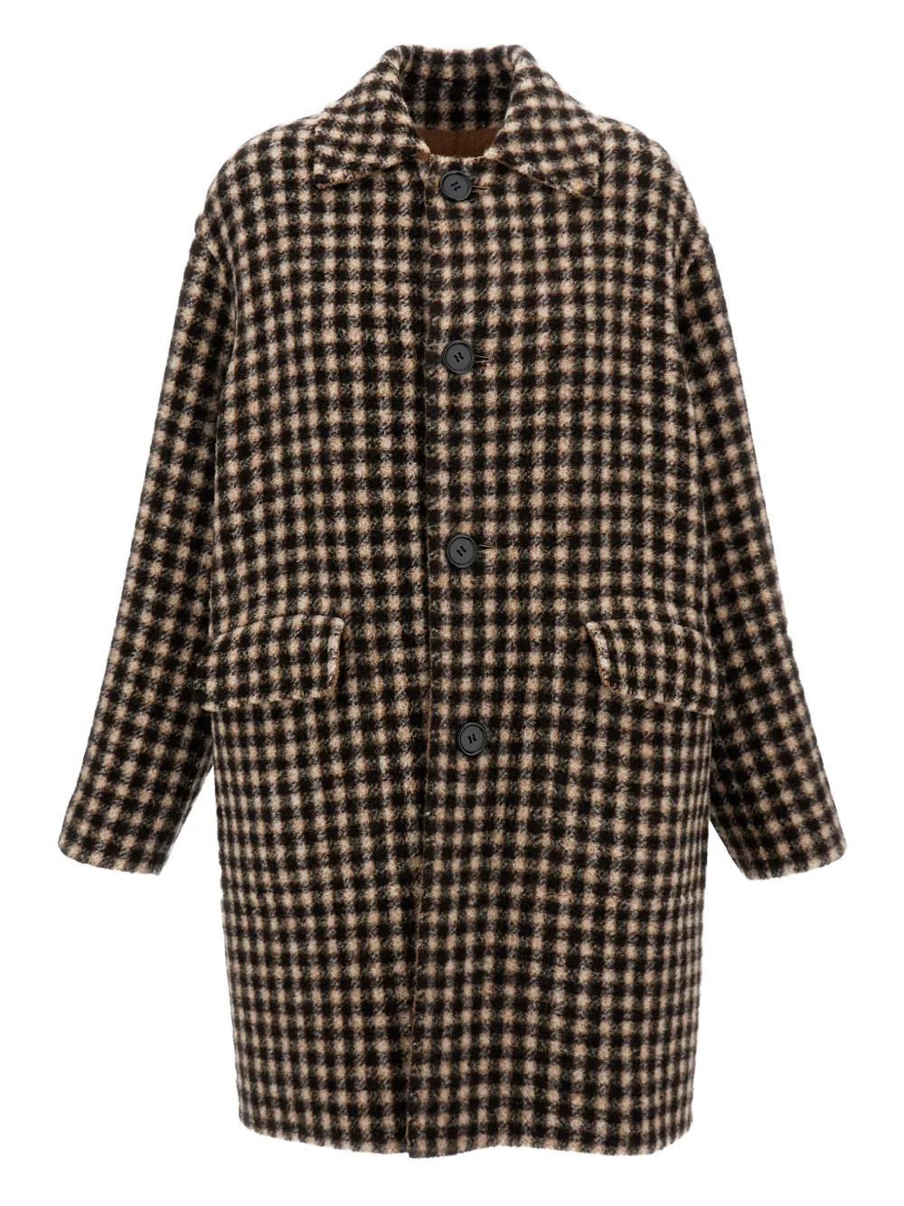 NANNA PAUSE Dorian button check coat | Neutrals | Image 1