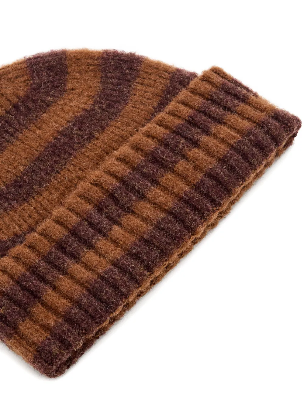 Howlin' striped ribbed-knit beanie - Bruin