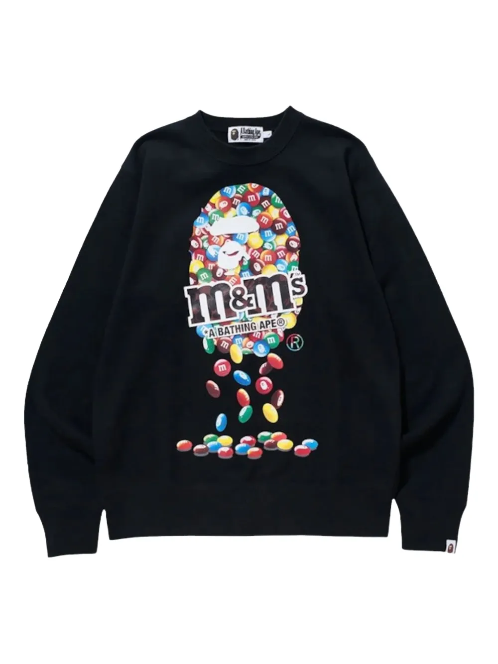 A BATHING APE® x M & M's crew-neck sweatshirt - ブラック A BATHING APE® x M & M's crew-neck sweatshirt - ブラック
