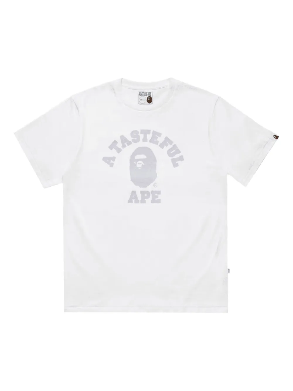 A BATHING APE® x JJJJound College T-Shirt - Weiß