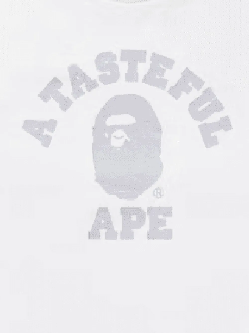 A BATHING APE x JJJJound College T-shirt met korte mouwen - Wit