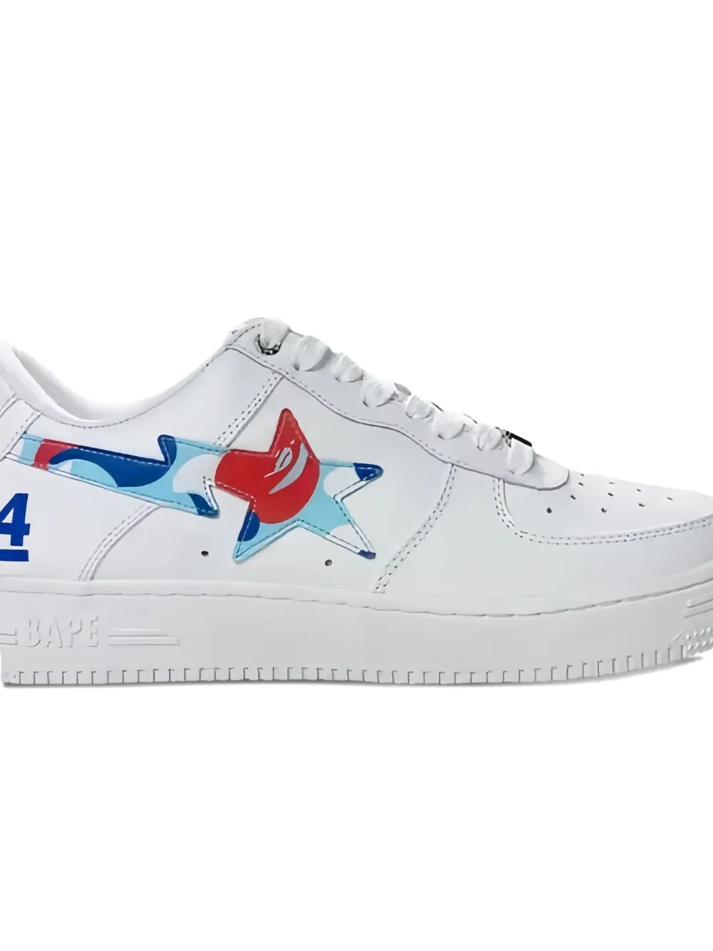 A Bathing Ape Bape Sta Paris 4th Anniversary Sneakers In White