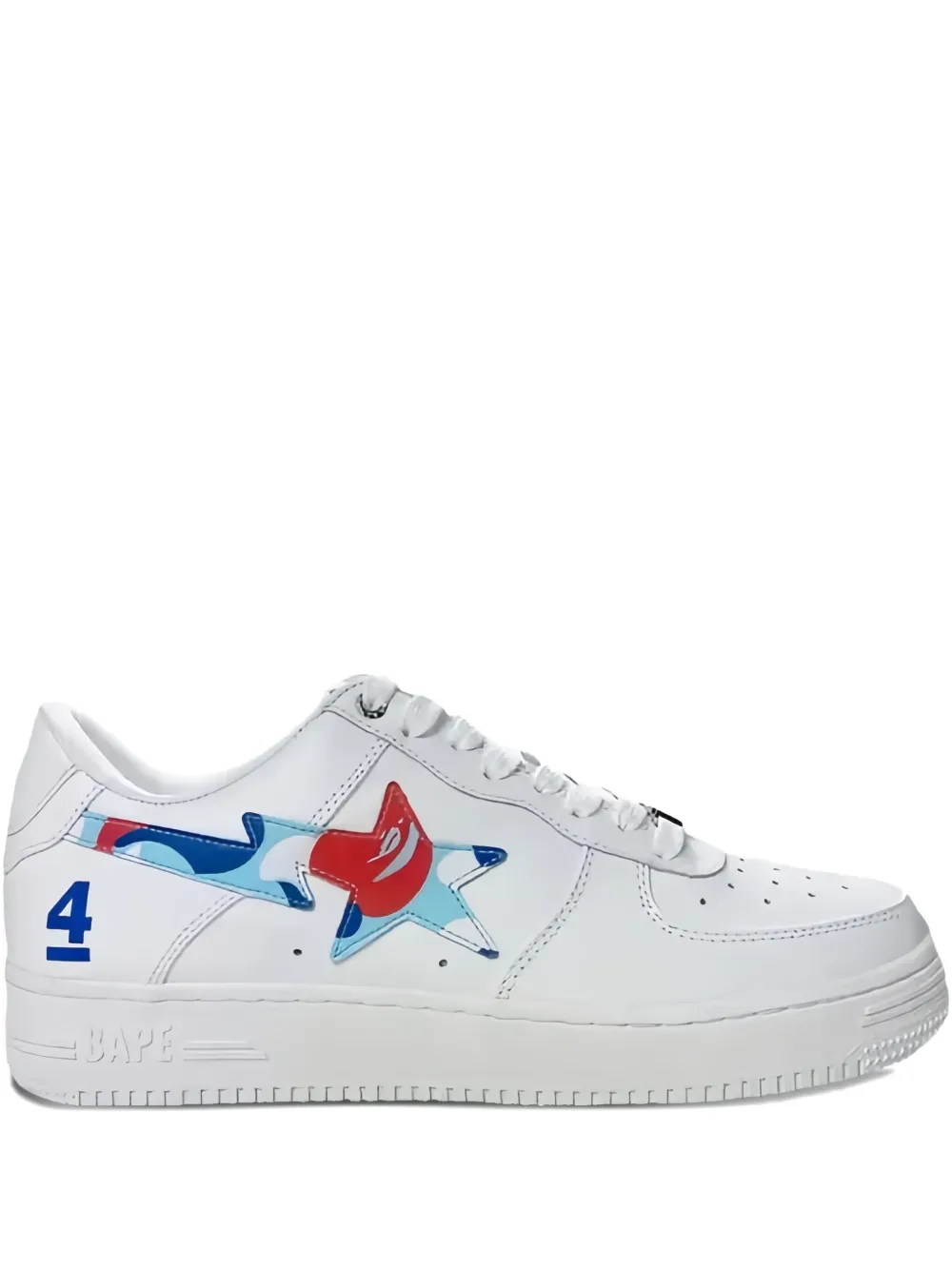 A Bathing Ape Bape Sta Paris 4th Anniversary Sneakers In White