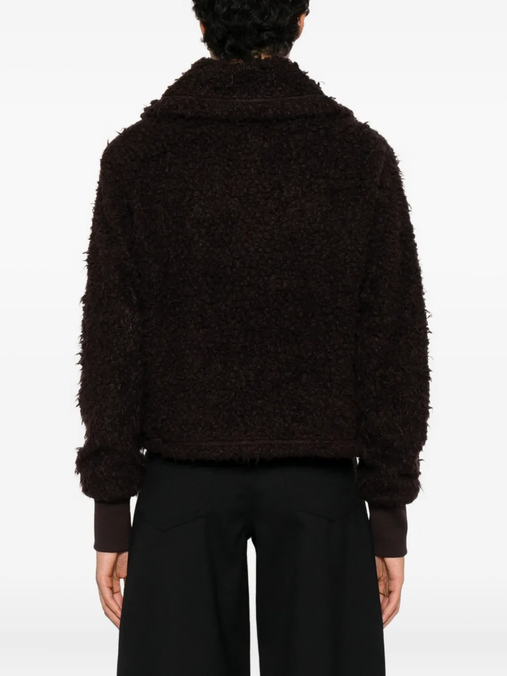 Rains Trikala Collared Panelled Jacket In Brown