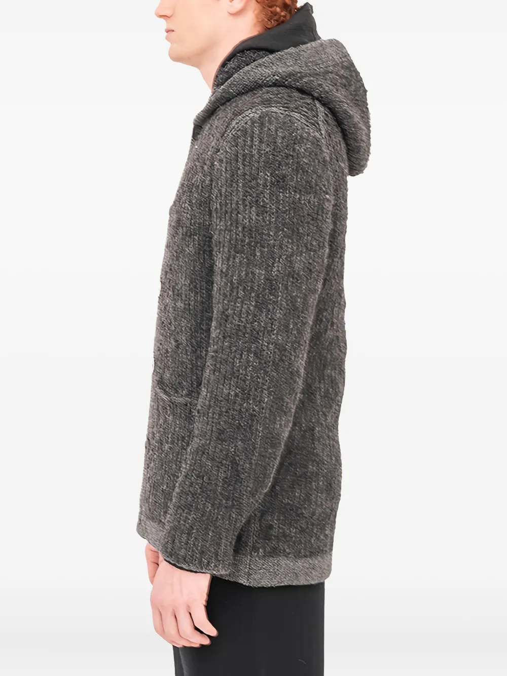 Hooded Buttoned Hoodie