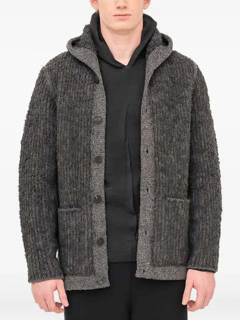 Label Under Construction hooded buttoned hoodie