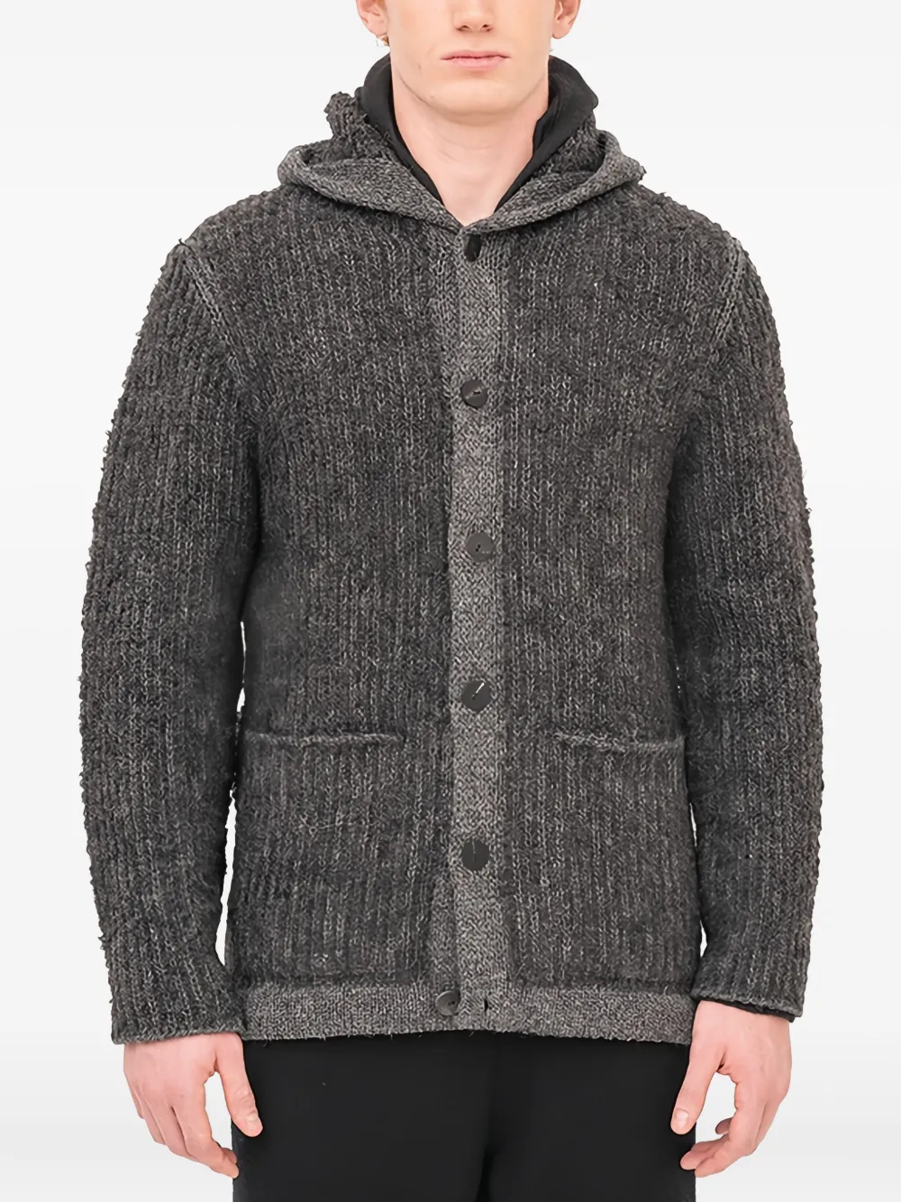 Hooded Buttoned Hoodie