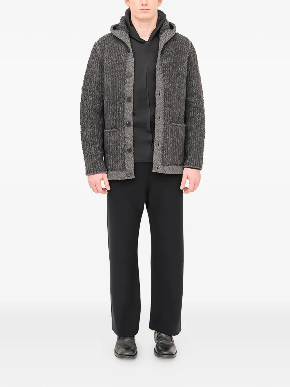 Label Under Construction hooded buttoned hoodie | Hoodies | Image 2