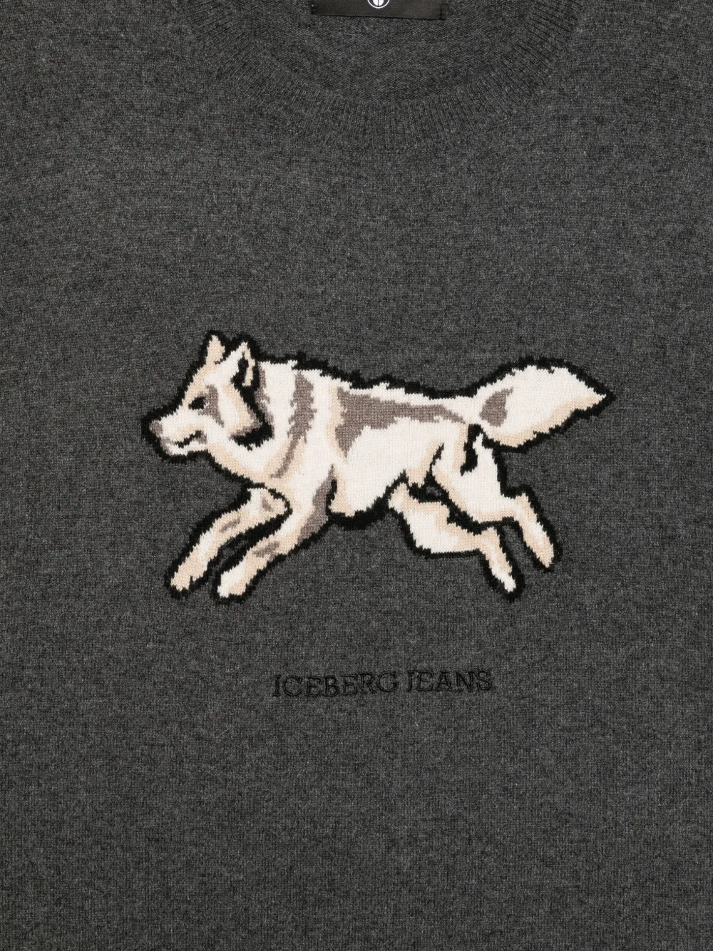 Iceberg Trui met wolfdetail Grijs