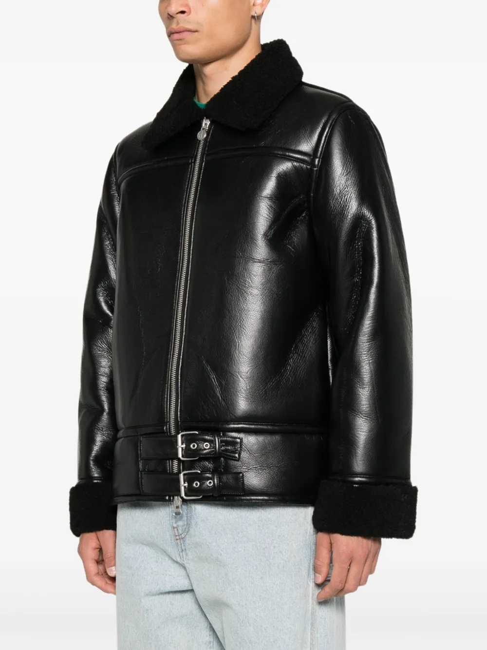 Iceberg Lammy coat Zwart