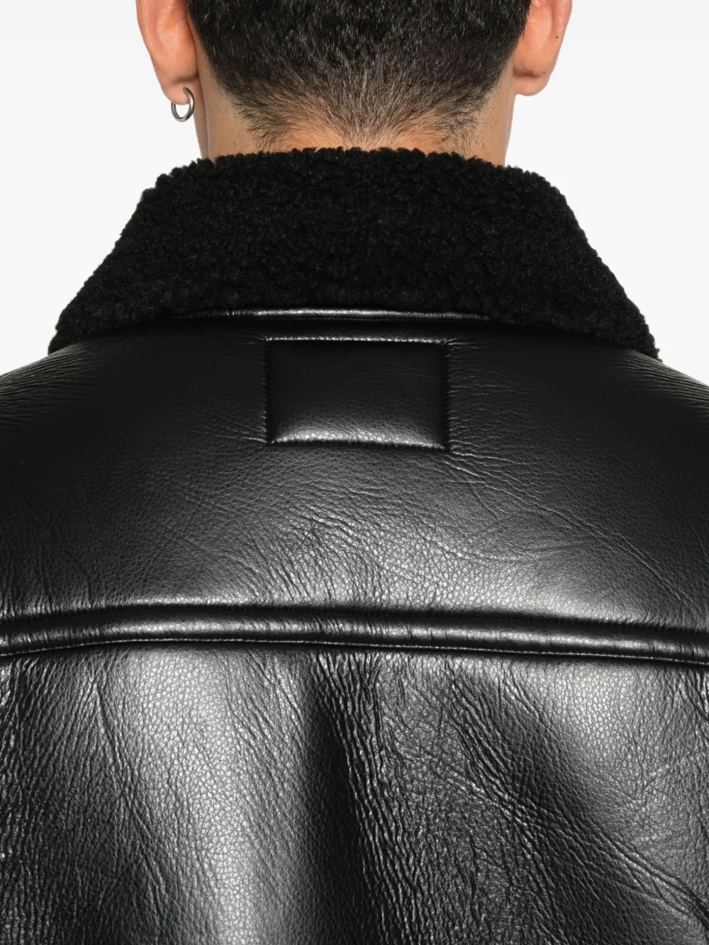 Iceberg Lammy coat Zwart