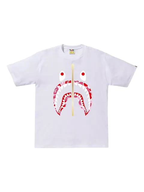 A BATHING APE® zip shark short-sleeve T-shirt