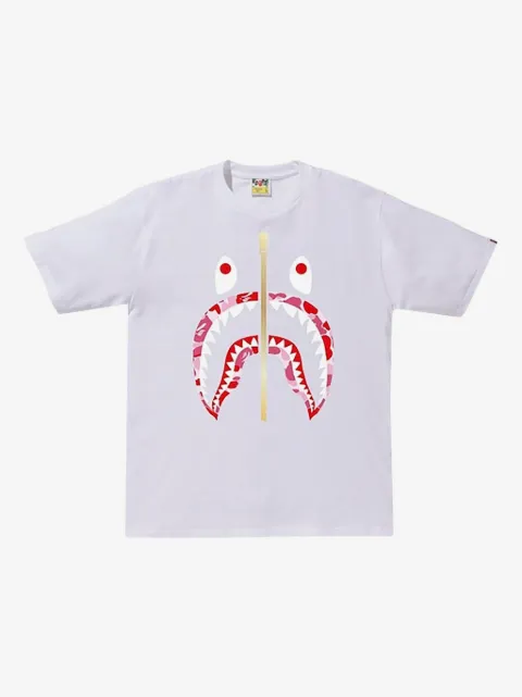 A BATHING APE® zip shark short-sleeve T-shirt