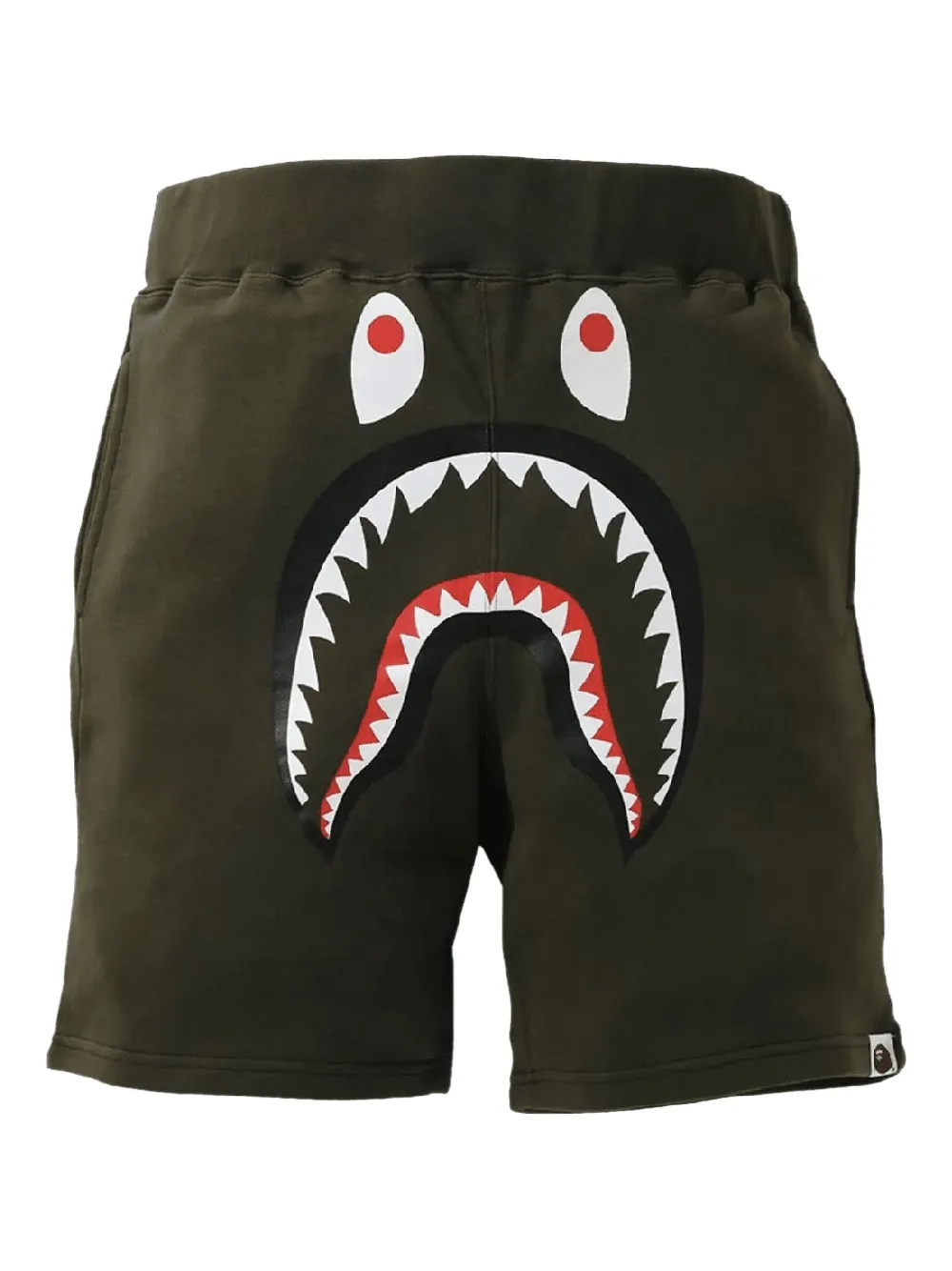 A Bathing Ape Shark Sweat Shorts In Green