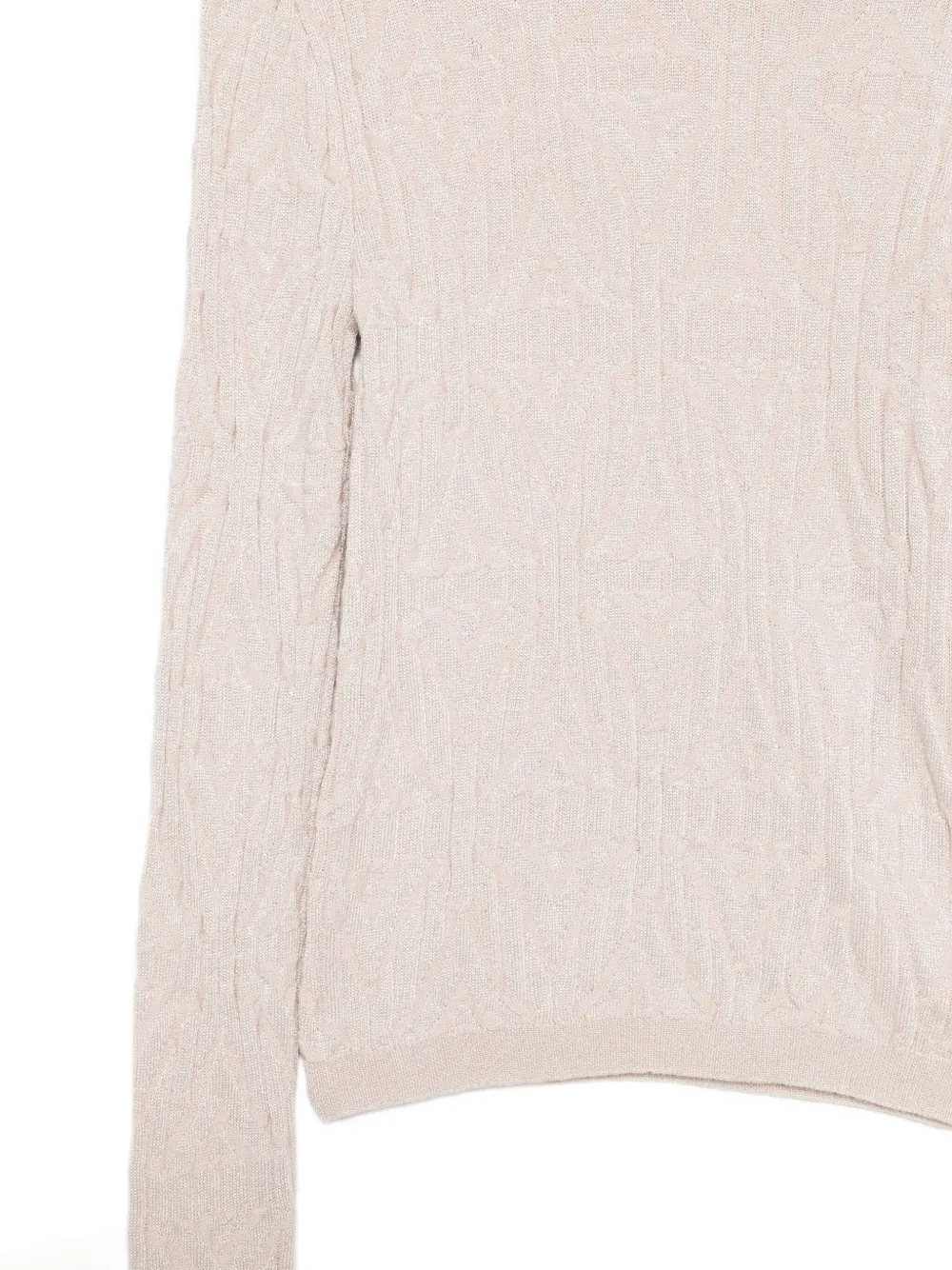 Akep Trui met lurex detail Beige