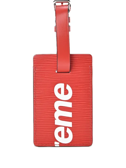 Supreme set de dos etiquetas de viaje en colaboración con Louis Vuitton