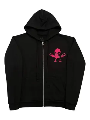 Chrome Hearts Foti Tic Tac Toe zip-up Hoodie | Black | FARFETCH
