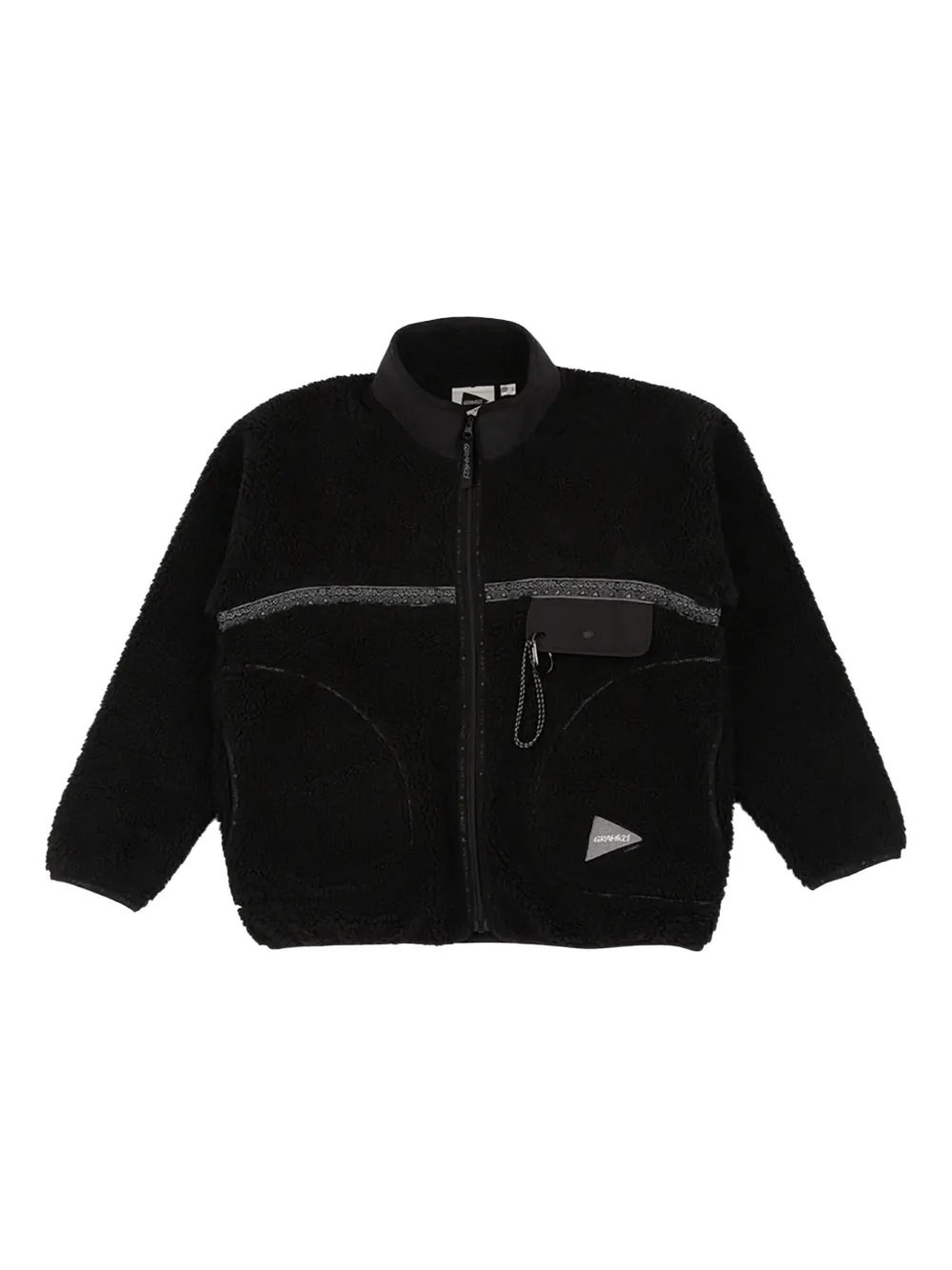 Gramicci x And Wander JQ Tape Fleece jacket | Black | Image 1