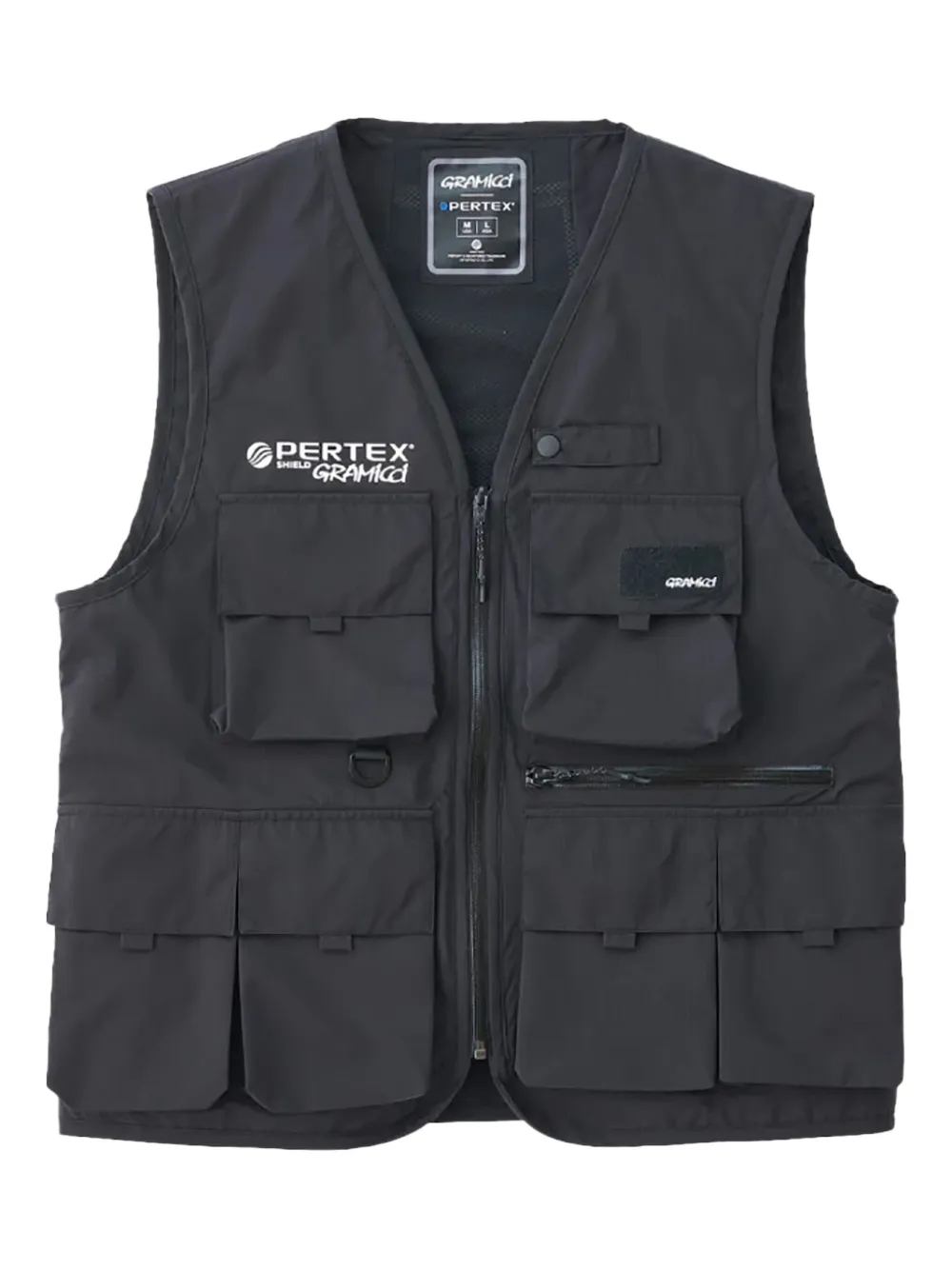 Gramicci Gilet Pertex Trailside con zip - Nero