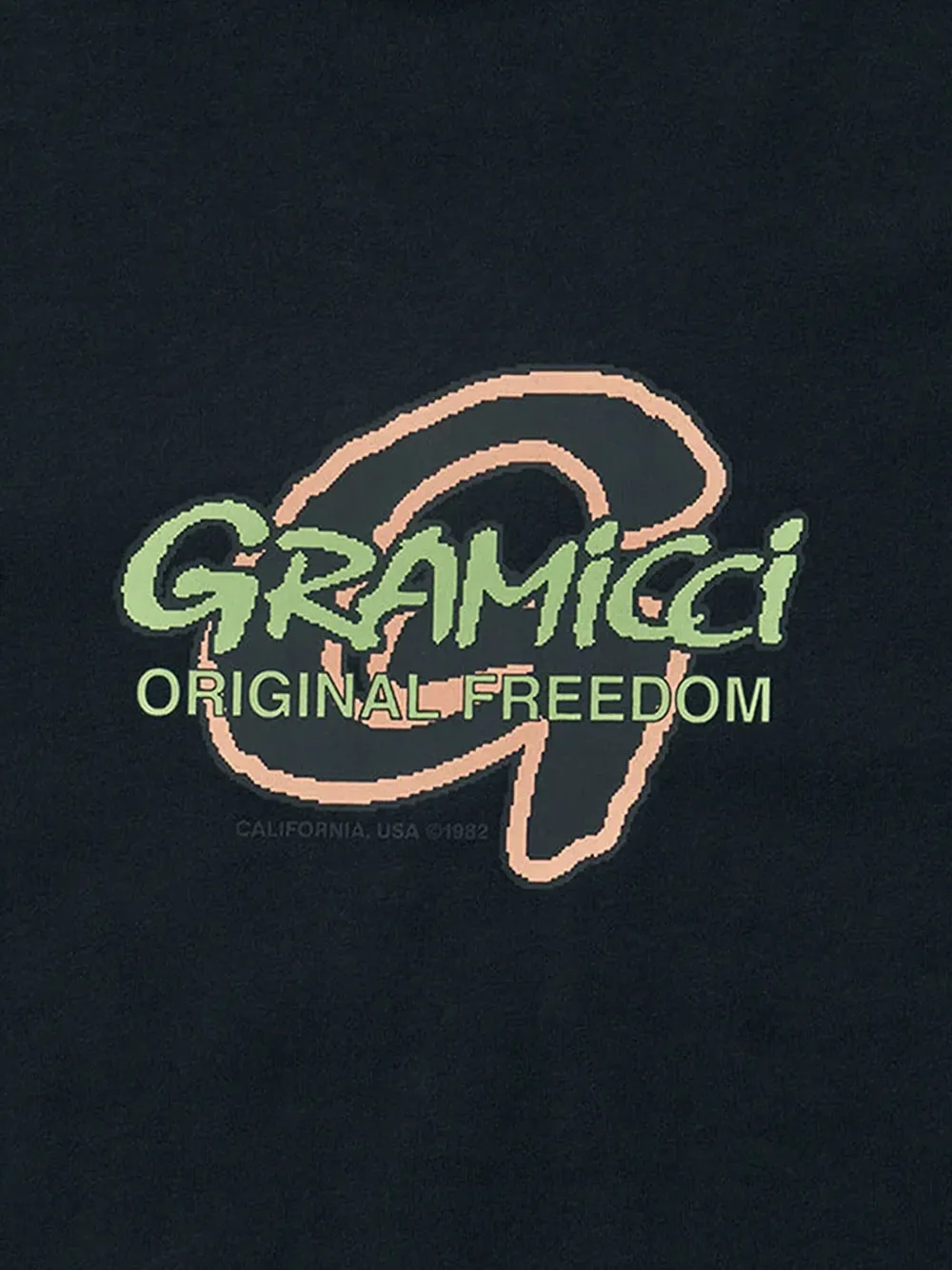 Gramicci T-shirt met logodetail - Zwart