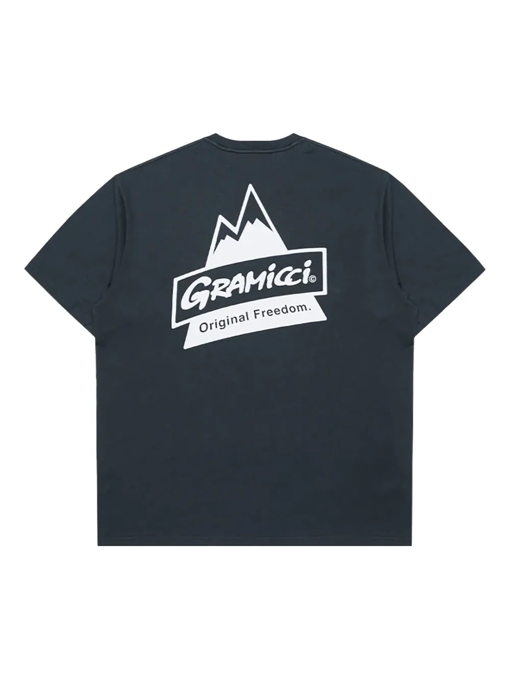Gramicci T-shirt met logodetail - Blauw