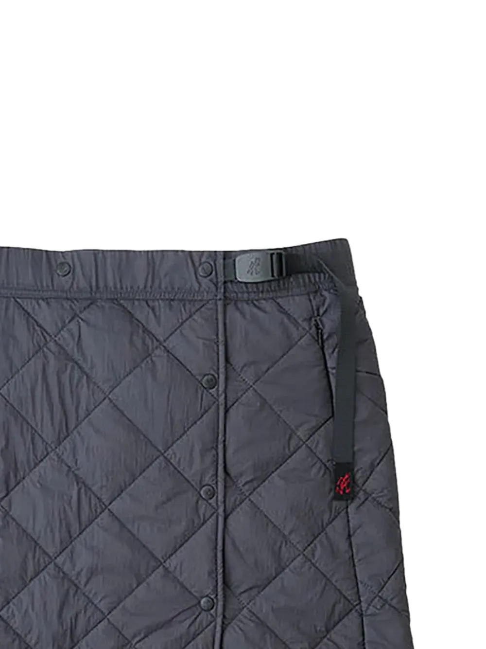  Gramicci Quilted-effect Midi Skirt - Grey 