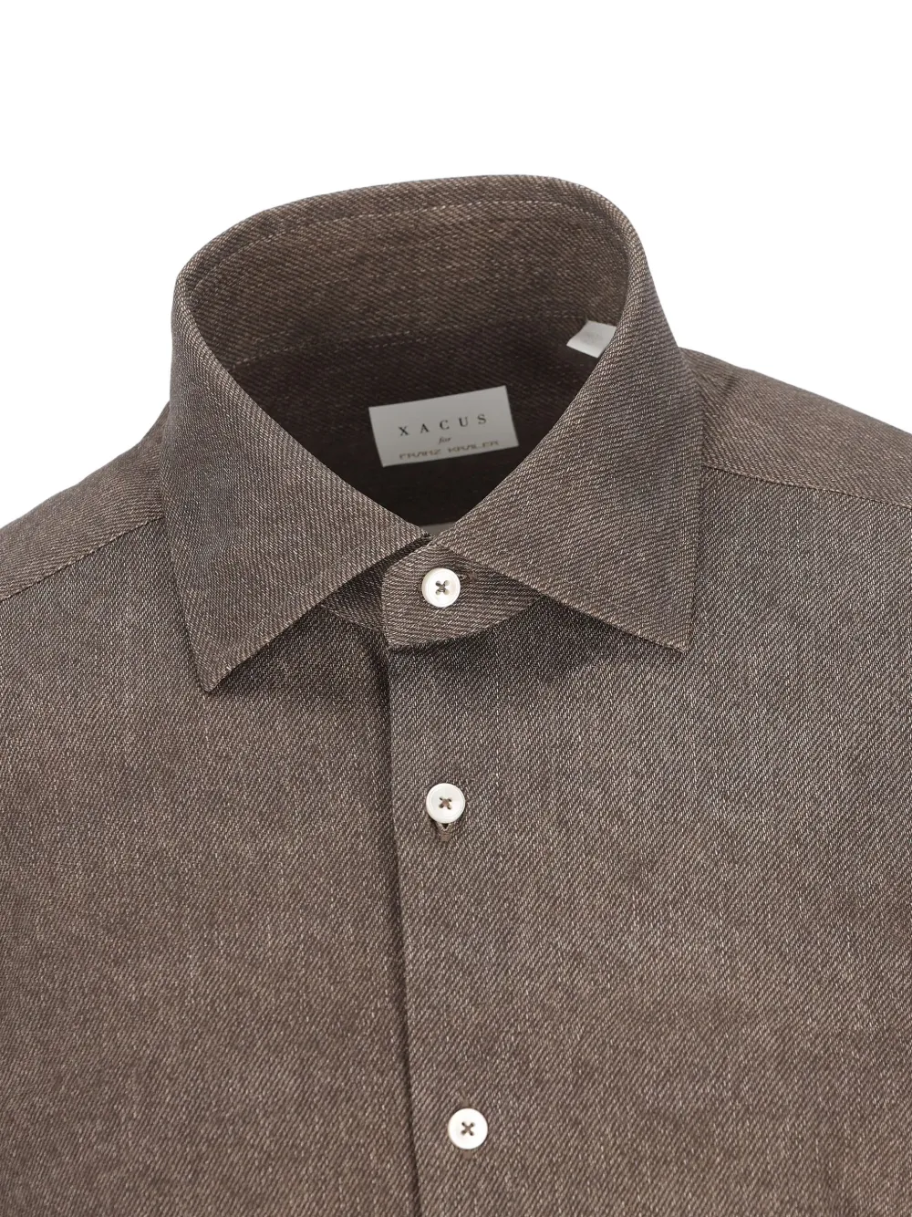 Xacus X Franz Kraler Buttoned Shirt In Brown
