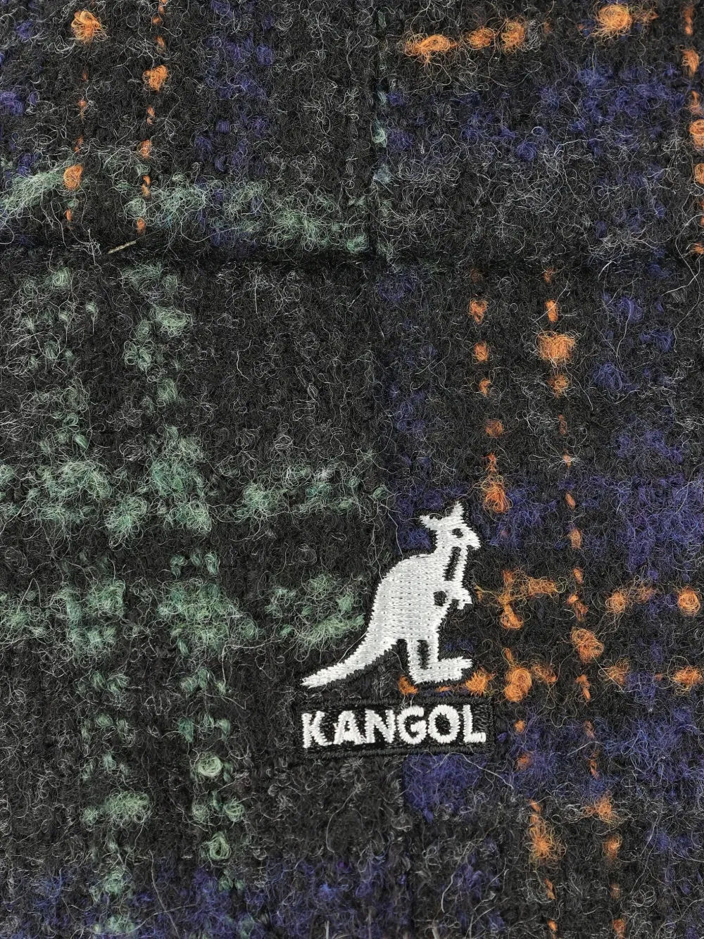 Kangol Check-pattern Earflap Hat In Blue
