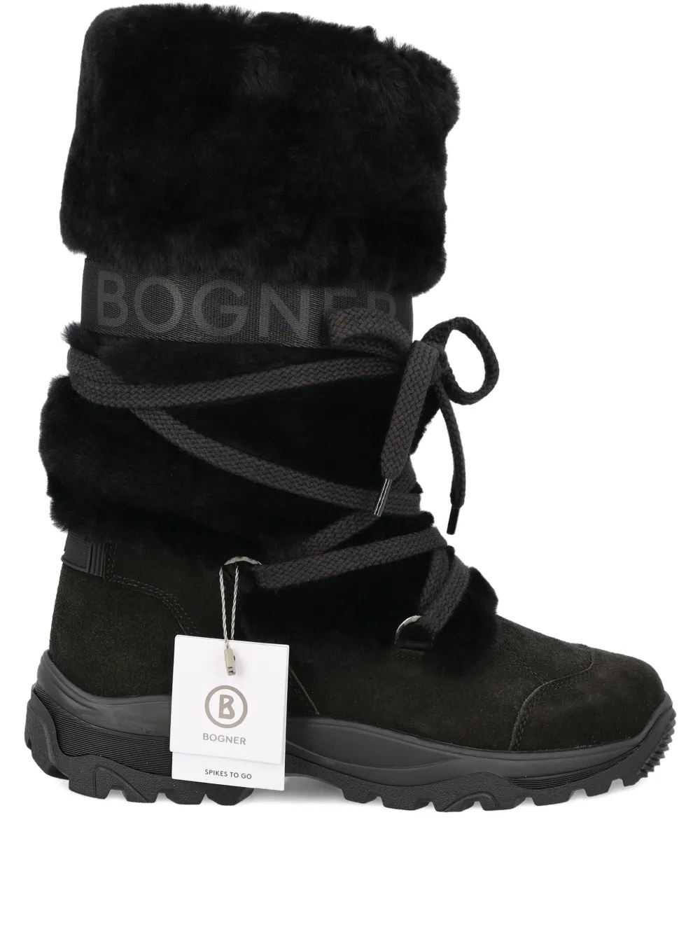 Bogner Alta Badia S 8 Shearling Boots In Black
