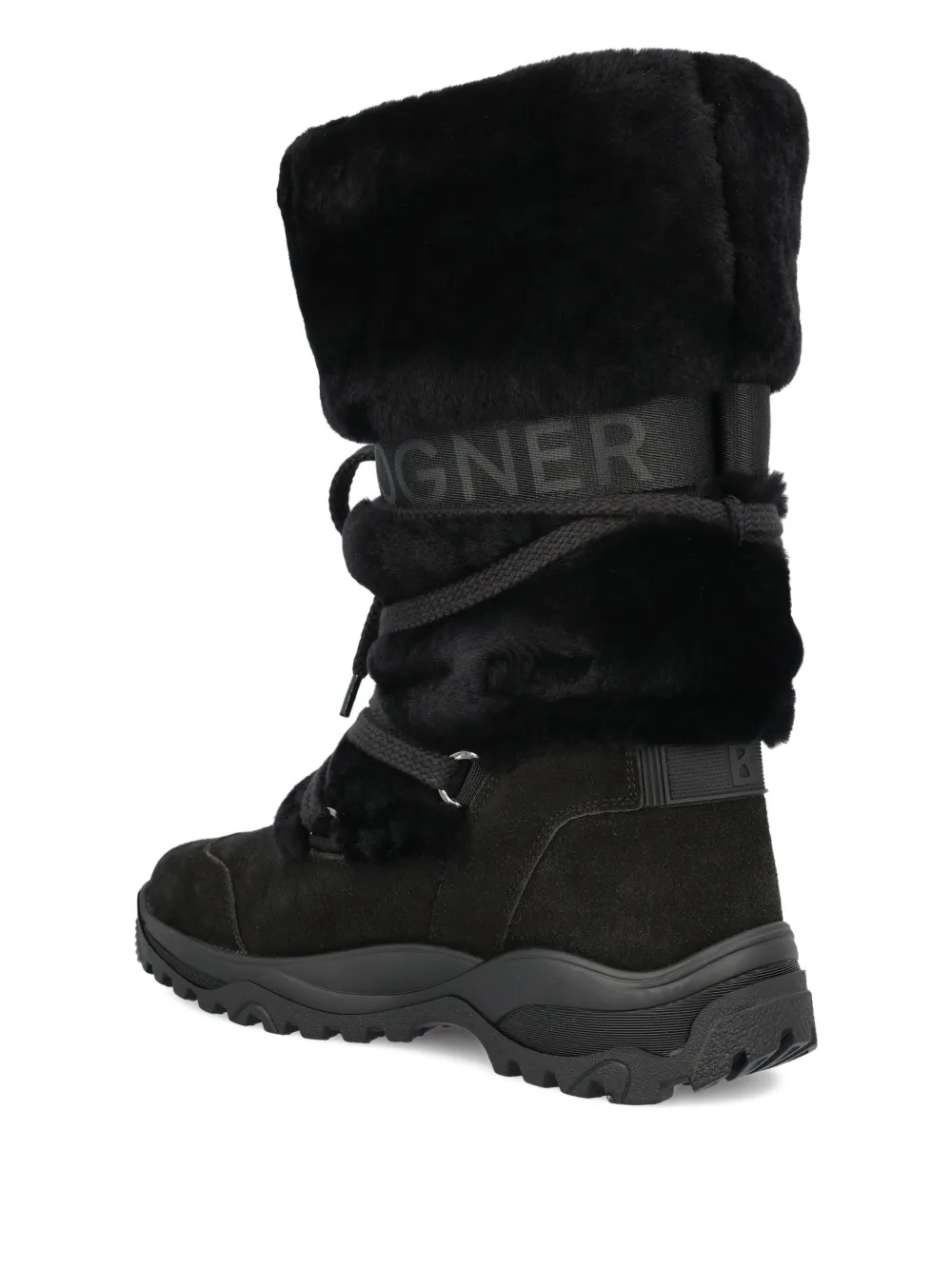 Bogner Alta Badia S 8 Shearling Boots In Black