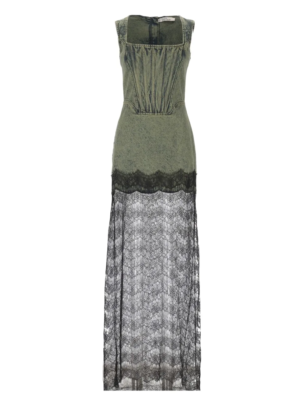 Giuseppe Di Morabito Lace Panel Maxi Dress In Green