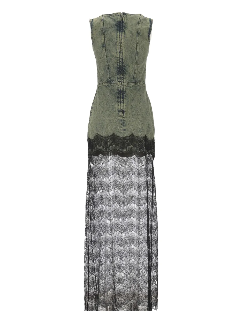 Giuseppe Di Morabito Lace Panel Maxi Dress In Green