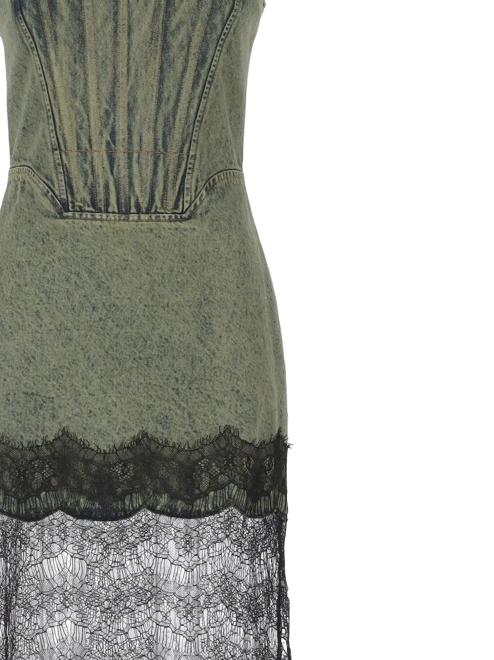 Giuseppe Di Morabito Lace Panel Maxi Dress In Green