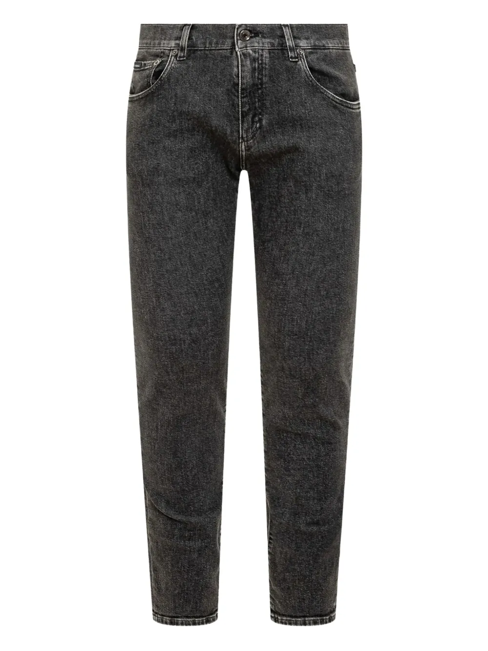 Dolce & Gabbana Button-fastening Jeans In Black