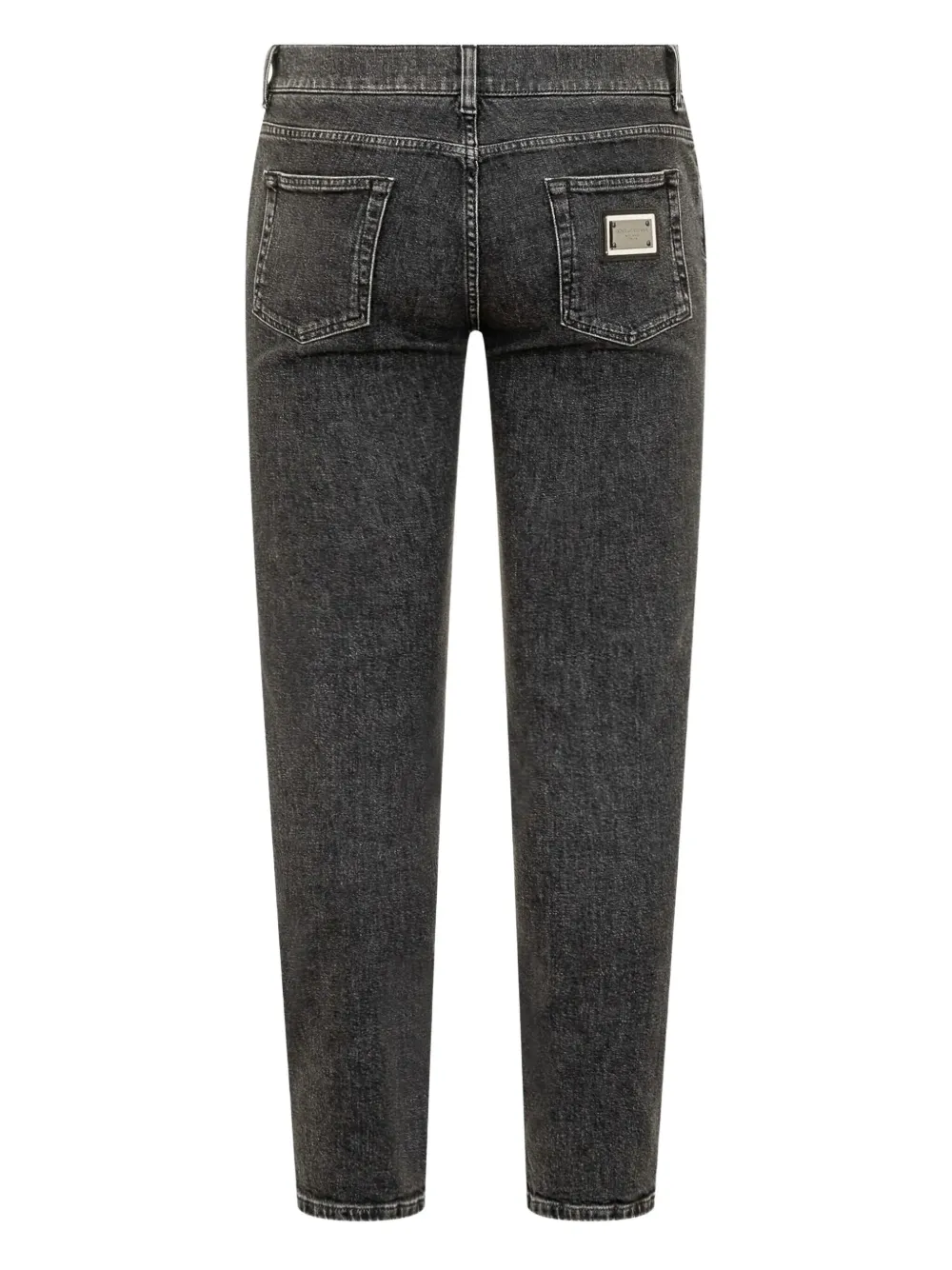 Dolce & Gabbana Button-fastening Jeans In Black