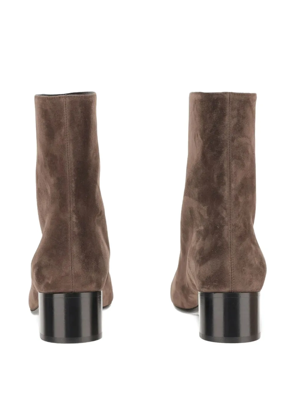 KHAITE Suède enkellaarzen Bruin