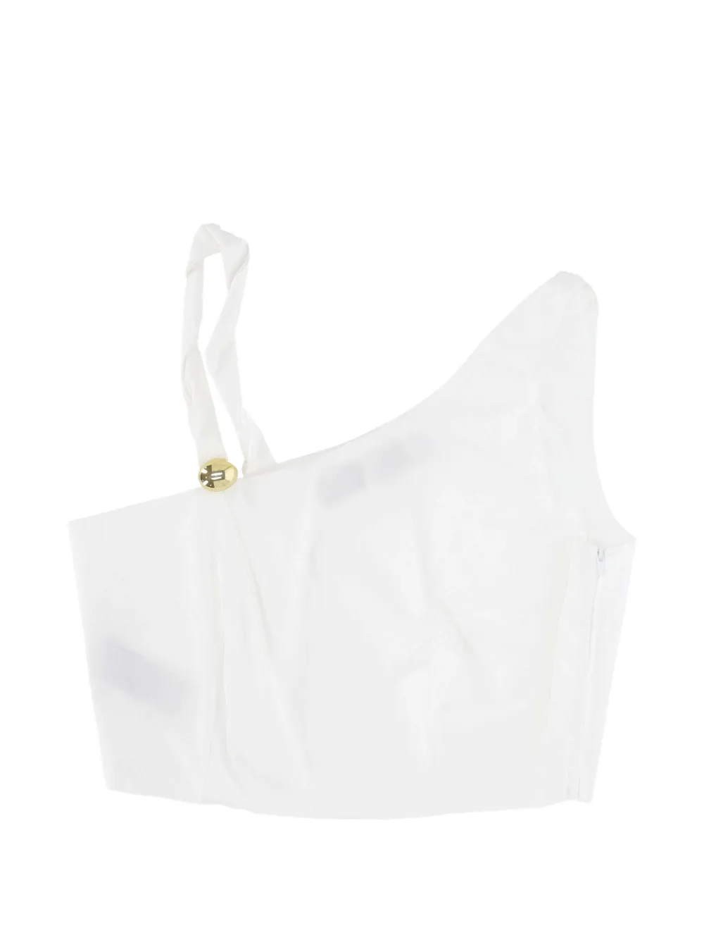 Federica Tosi one-shoulder hardware-detail top - Bianco