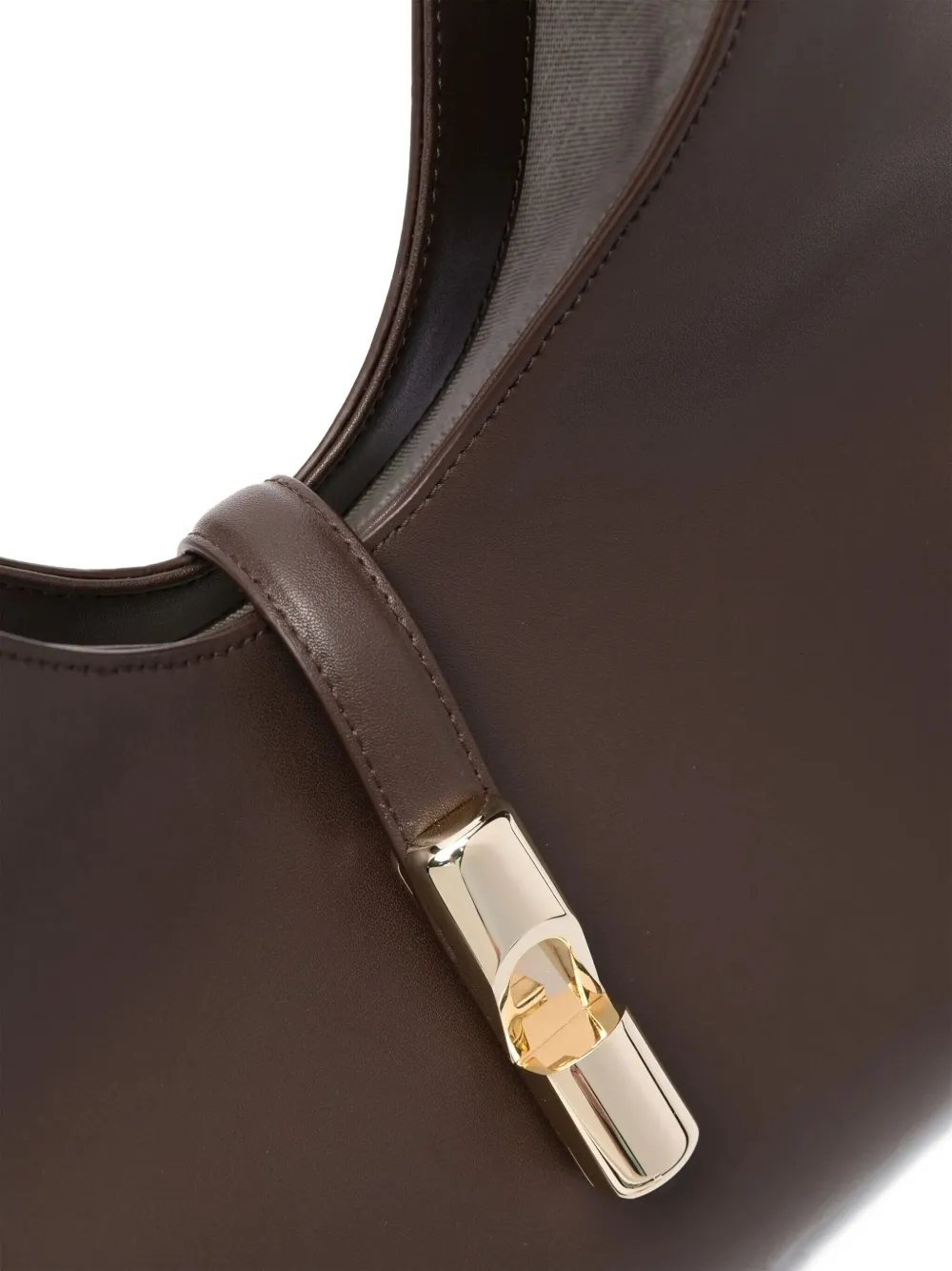 Furla Shopping Bag Goccia M Choco In Pelle In Brown