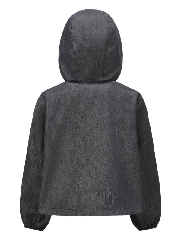 Moncler Enfant フーデッド ジャケット | ブルー | FARFETCH JP