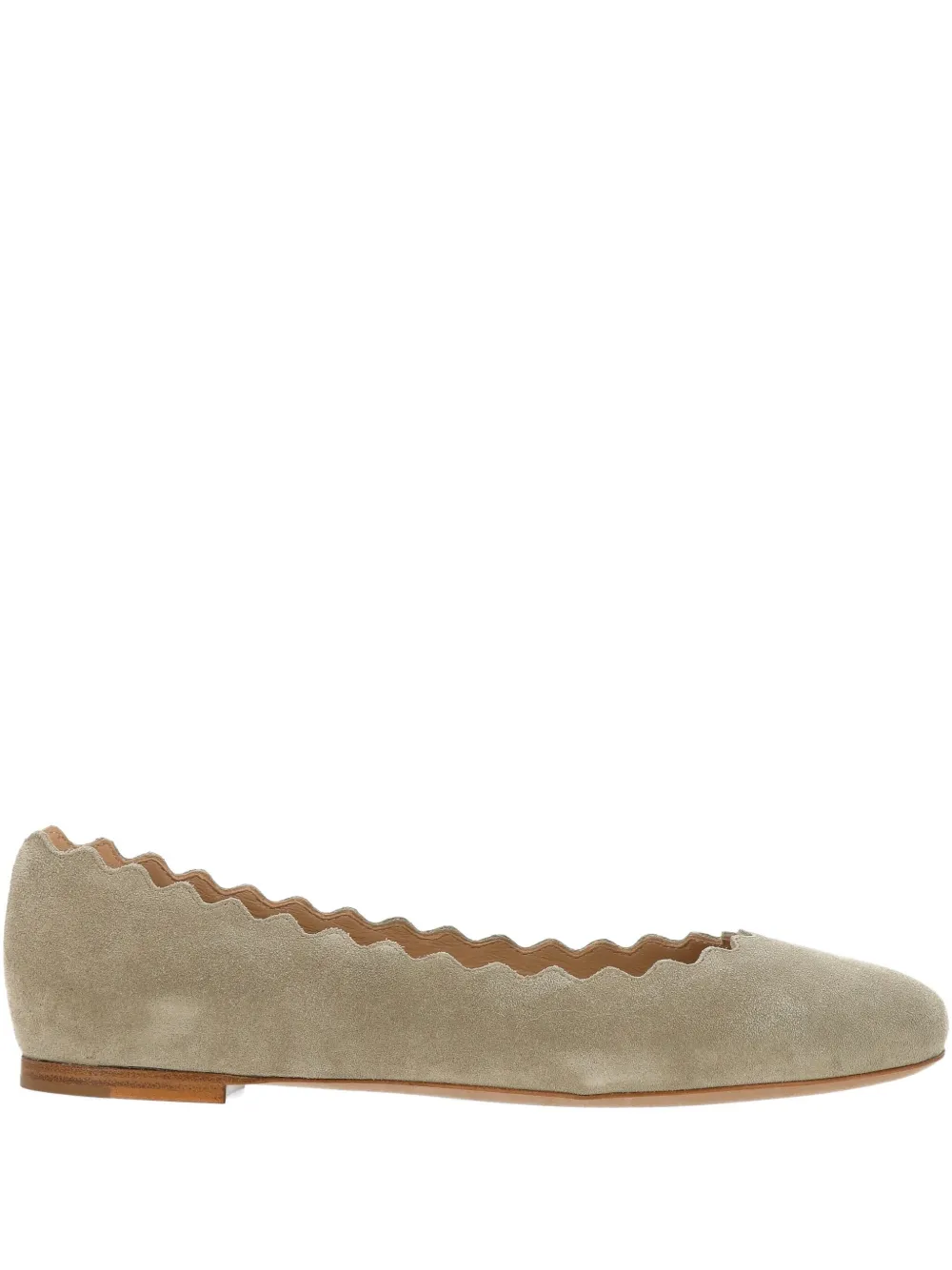 Chloé wavy edges lauren ballerina | Green | Image 1