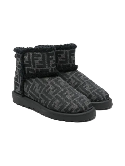 Fendi Kids botas con motivo FF