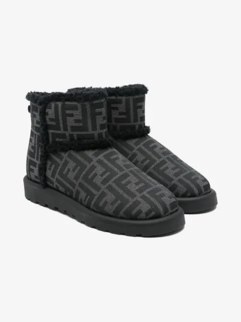 Fendi Kids FF-motif ankle boots