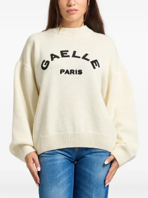 Gaelle logo-embroidered sweater