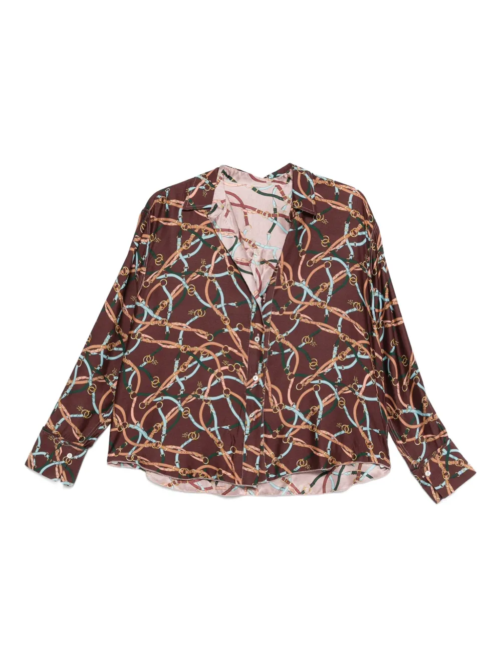 Robert Friedman camisa con cadenas estampadas | rosado | Image 1