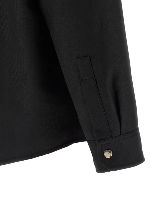 Gucci ロゴ オーバーシャツ | ブラック | FARFETCH JP
