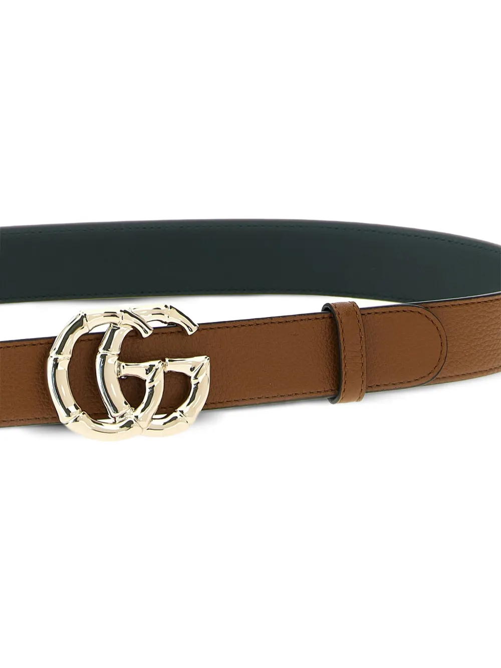 Gucci Leren gespriem Bruin